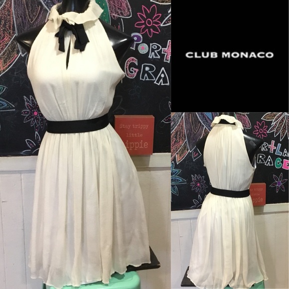 Club Monaco Dresses & Skirts - ONE DAY🐰Club Monaco preppy cream Dress sz0